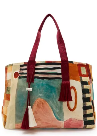 Alemais Alemais Michelle Cotton Beach Tote bag - Multicoloured - One Size
