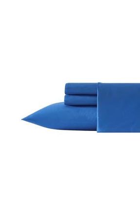 Eddie Bauer Buddy & Friends Microfiber Sheet Set in Medium /Dark Blue at Nordstrom Rack, Size Queen