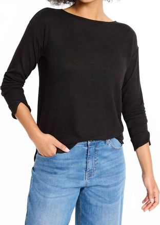 Nic+Zoe Easy Cozy Top In Black Onxy
