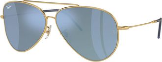 Ray-Ban RBR0101S Aviator Reverse 001/GA Mens Sunglasses Size 59