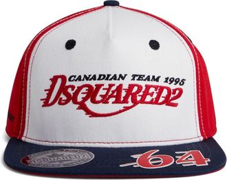 Dsquared2 logo-embroidered cotton baseball cap - men - Cotton - L