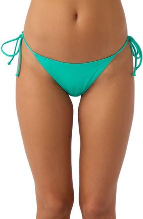 O'Neill Maracas Side Tie Bikini Bottoms in Peacock Green at Nordstrom, Size Large