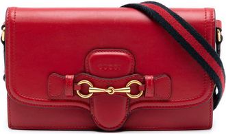 Gucci Pre-owned Gucci Leather Lady Web Wallet On Strap Ladies 382275 2149