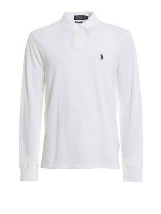 Polo Ralph Lauren White long sleeve cotton polo