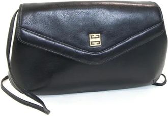 Givenchy Pre-owned Cross Body Bags, female, Black, Size: ONE SIZE Pre-owned Leather shoulder-bags