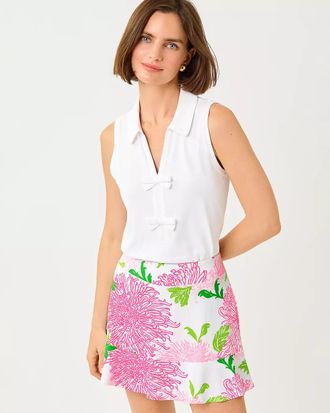 Lilly Pulitzer UPF 50+ Luxletic Frida Sleeveless Bow Polo