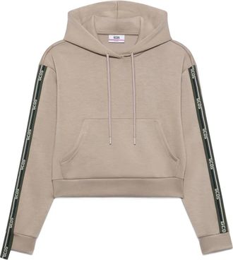 GCDS Top con cappuccio - Toni neutri