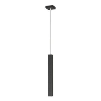 Top-Light Sospensione Moderna Square Tube Metallo Nero 1 Luce Gu10