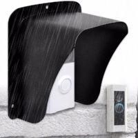 OEM Mezheng - Cubierta Met&aacute;lica Impermeable Para Timbre Inal&aacute;mbrico - Protecci&oacute;n Contra La Intemperie - Instalaci&oacute;n R&aacute;pida Con Tornillos O Adhesivo - Comp