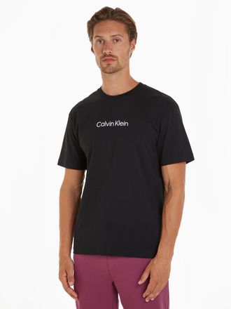 Calvin Klein T-Shirt CALVIN KLEIN HERO LOGO COMFORT T-SHIRT, Herren, Gr. XL, schwarz, Single Jersey, Obermaterial: 100% Baumwolle, unifarben, comfort fit h&uuml;ftbedec