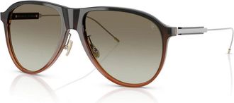Brunello Cucinelli Bc 4011S 10053M Zonnebrillen - Heren - Zonnebrillen - Bruin - 57 MM - Accessoires