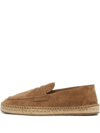 Gianvito Rossi Lido suede loafers - Brown
