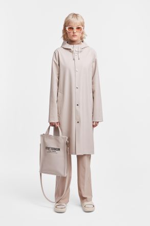 Stutterheim Stockholm Long Raincoat Light Sand