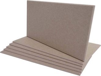 Hhg Hhg - Lote De 6 Paneles Ac&uacute;sticos De Pared 576, Paneles Ac&uacute;sticos De Pared, Fonoabsorbentes 1m2 60x30cm, Marr&oacute;n Claro