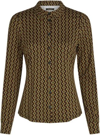 King Louie Overhemden, Dames, Zwart, S, Turi Jersey Blouse