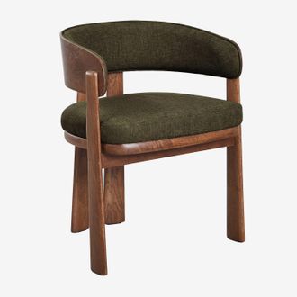 Sklum Pack De 2 Sillas De Comedor Con Reposabrazos Tapizadas Y En Madera De Roble Olea Signature Sklum