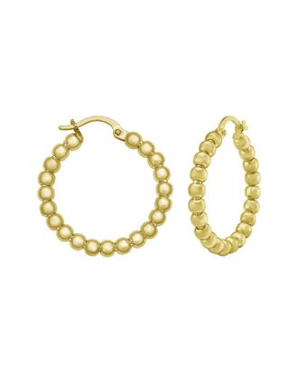 Italian Gold, Inc 14K Bead Hoop Earrings