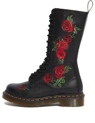 Dr. Martens (WMNS) Dr.Martens 1914 Vonda Leather Mid Calf Boots Black 12761001