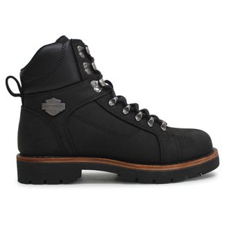 Harley-Davidson Harley Davidson Windon Full Grain Leather Mens Ankle Boots - Black - Size:UK 10