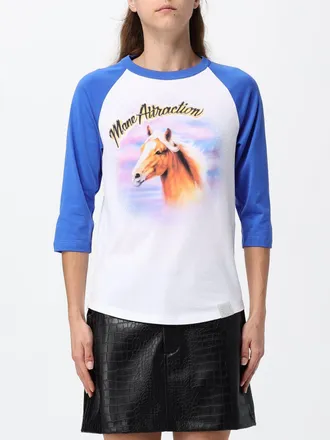 Stella McCartney Long-Sleeved Cotton T-Shirt with Graphic Print and Logo