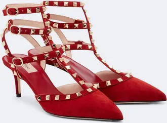 Valentino Garavani Rockstud suede pumps