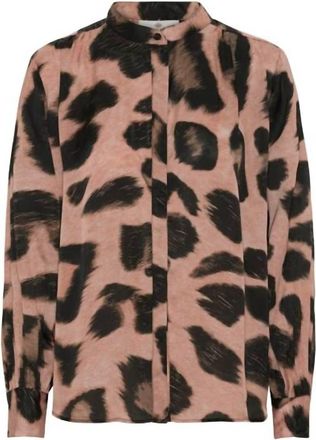 Karmamia Womens Cornelia Shirt In Blush Maxi Leo