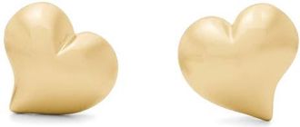 Kate Spade New York puffy heart stud earrings in Gold at Nordstrom