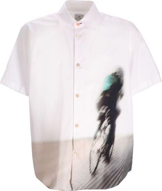 Paul Smith Camicia Cyclist Silhouette - Bianco