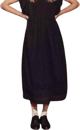 The Great. Trellis Dress In Black