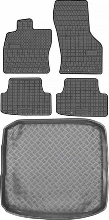 OEM Juego De Alfombrillas De Goma Para Coche Y Alfombrilla Para Maletero Para Audi A3 Iii 8v Sed&aacute;n (2012-2020)