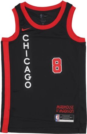 Nike Basketball Tank Top NBA City Edition - Heren - Fitness - Zwart - XL - Polyester - Fitness