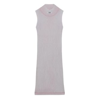 GCDS Ribbed Midi Jurk - Dames - Kleedjes - Paars - XS - Kleedjes
