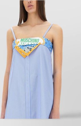 Moschino cotton patchwork knee-length dress