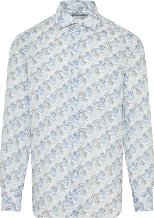 Barba Camicia con stampa - Toni neutri
