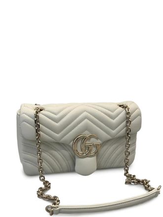 Gucci GG Marmont chain-strap bag - White