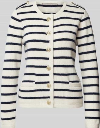 (The Mercer) N.Y. Kaschmircardigan mit durchgehender Knopfleiste in Offwhite, Größe 44