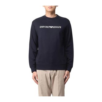 Emporio Armani Heren, Sweatshirts & Hoodies, Zwart, Maat: 2XL Katoen