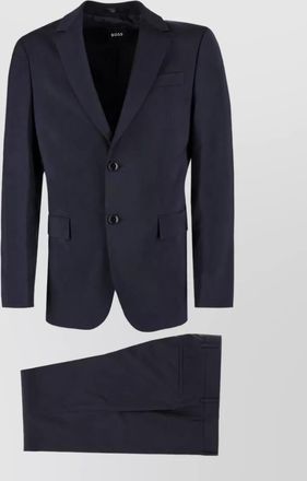 HUGO BOSS virgin wool slim-fit single-breasted coat