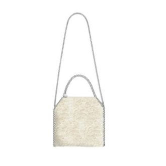 Stella McCartney Tassen, Dames, Beige, ONE Size, Polyester, Falabella Mini Schoudertas