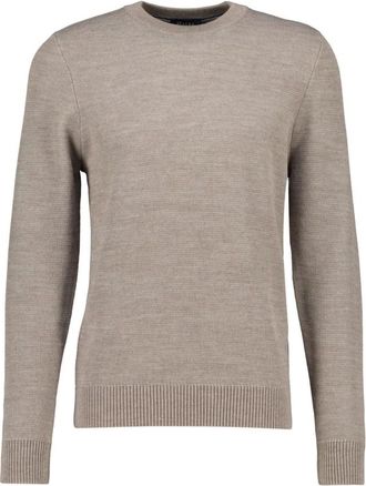 Maerz IQ Wool Ronde Hals Trui - Heren - Truien - Beige - Maat: XL Wol