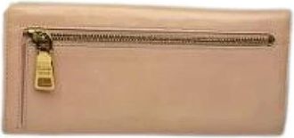 Prada Pre-owned Wallets, female, Pink, Size: ONE SIZE Pre-owned Leather Wallet
