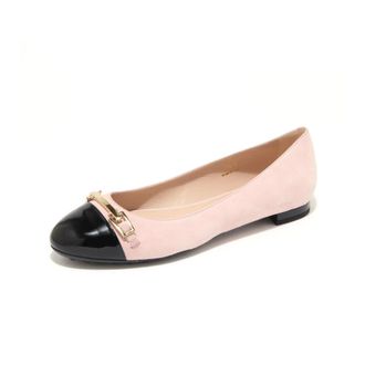 Tod's Tods, Ballerinas, female, Beige, Size: 6 US Stylish Ballerina Shoes with Accessory Clamp