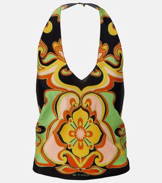 Etro Floral paisley silk blouse