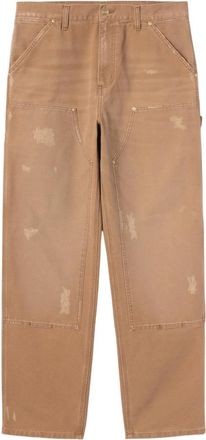 Carhartt Work in Progress Double Knee Pant - Heren - Loose Fit Jeans - Bruin - W30 - Jeans