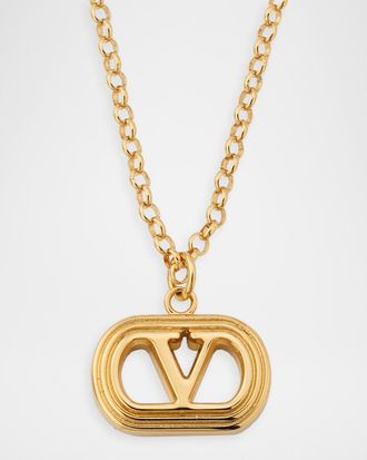 Valentino Garavani Ovalette Metal Necklace