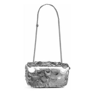 Paco Rabanne Bolso Baguette Small Sparkle - Bags - Mujer - Gris - ONE SIZE