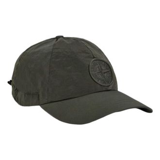 Stone Island 9100011 Nylon Metal ECONYL Baseball Cap Musk Green L1S159100011S0076V0059