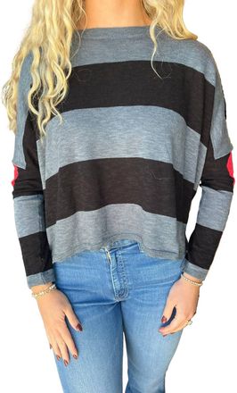 Stitchdrop Heart On Your Sleeve Tee In Grey