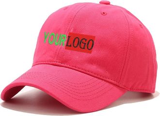 Generic Personalized Soft Baseball Caps Mens Women,Custom Embroidered Your Own Logo & Text Design Adjustable Baseball Cap Dad Hat UK