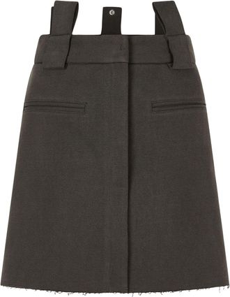 TOMBOY jersey pigment mini skirt - Grey
